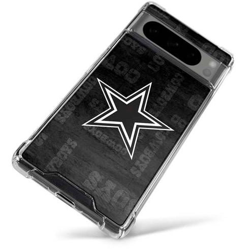 NFL Dallas Cowboys Black & White Google Pixel 8 Pro Clear Case